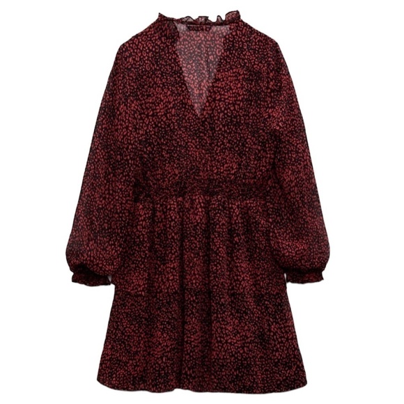 ZARA Animal Print Dress Small - Picture 8 of 8